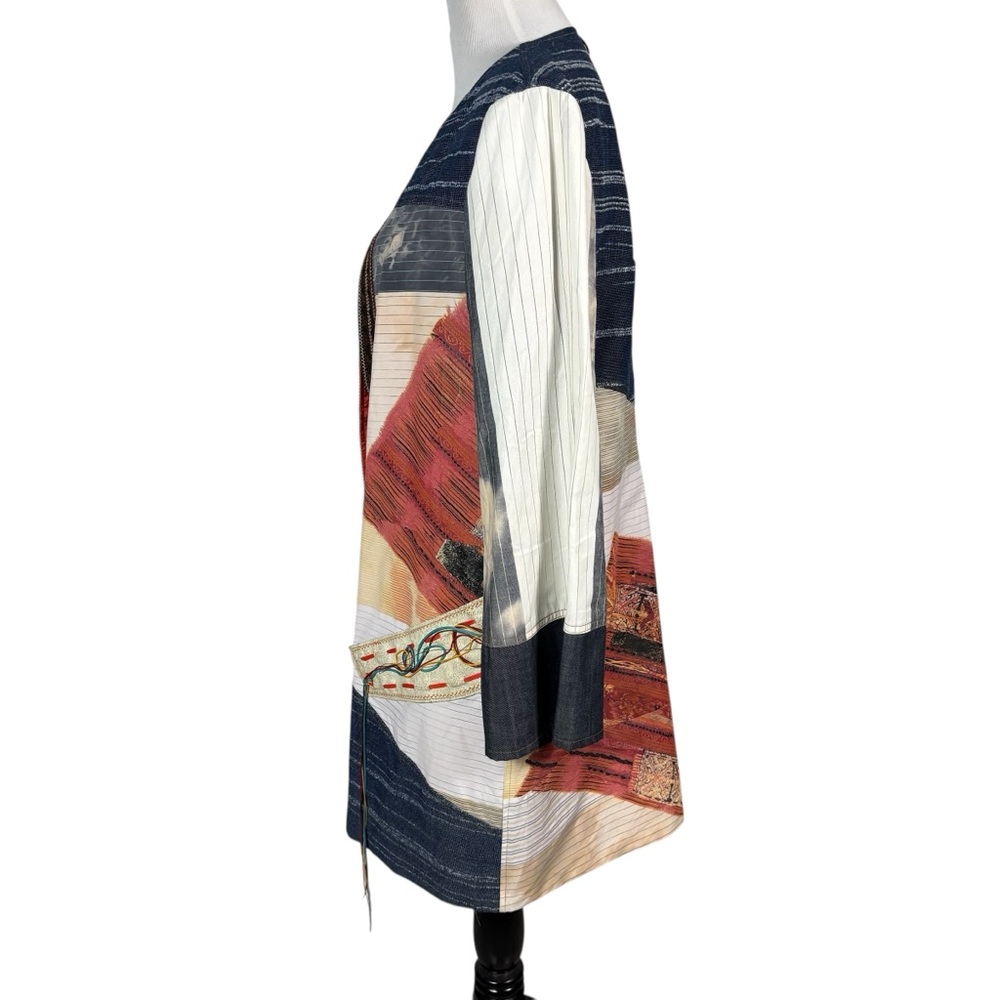 Save The Queen Multicolor Patchwork Jacket Blazer… - image 3